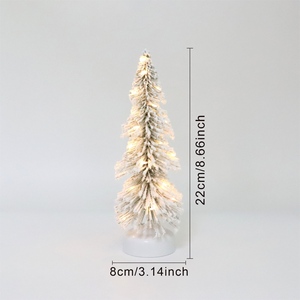 SANWEI Cây giáng sinh nhỏ mới với đèn trang trí dạ quang cửa sổ truy cập trang trí cảnh giáng sinh - Product Image 3