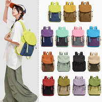 Sac à dos de voyage unisexe tendance, haut de gamme, léger, en nylon et polyester, moins de 21L, avec cordon de serrage, pour étudiants, décontracté, pour les trajets quotidiens, pour adolescents