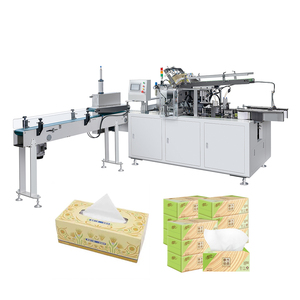 Equipo Automático de Embalaje de Cajas de Cartón para Papel Tisú, Máquina de Sellado y Alimentación con Cinta Transportadora - Product Image 1