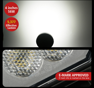 Lámpara de Trabajo LED Ultrafuerte de 4 Pulgadas y 56 W con Haz de Luz Amplio, Resistente al Agua, 5377LM, Luces de Trabajo LED para Camiones y Vehículos - Product Image 5