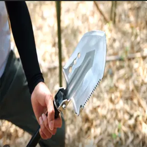 Nhà Máy Bán sỉ đa chức năng bảo vệ mình Survival Mini Survival dụng cụ cầm tay ngoài trời gấp Spade xẻng