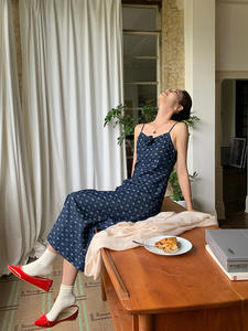 <span class=keywords><strong>Vestido</strong></span> de algodón de cáñamo para mujer, sensación suave, buena, elegante, Sexy, estampado de fiesta, Maxi <span class=keywords><strong>Midi</strong></span>, camisas plisadas para <span class=keywords><strong>boda</strong></span> de verano - Product Image 3