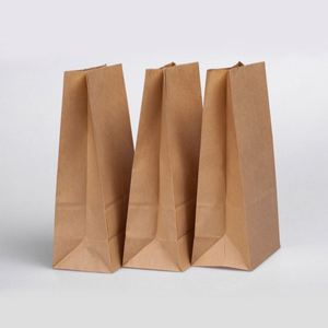 Sac en papier kraft brun recyclé de taille personnalisée 20LB 6LB SOS pour emballer le pain, sac de vente au détail, sac de courses, sac alimentaire à emporter - Product Image 2