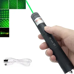 Bút Con Trỏ Laser Mạnh Mẽ Màu Xanh Lá Cây/Xanh Dương/Đỏ Bán Chạy Bút Cao Ánh Sáng Chùm Sao 303 Cho Cắm Trại Ngoài Trời Khám Phá