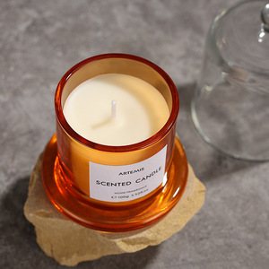 Campana Tarro Vidrio Aromaterapia Vela Navidad Adorno <span class=keywords><strong>de</strong></span> Acción <span class=keywords><strong>de</strong></span> Gracias Sabor tropical Sin humo SPA Aceite esencial para vacaciones - Product Image 3