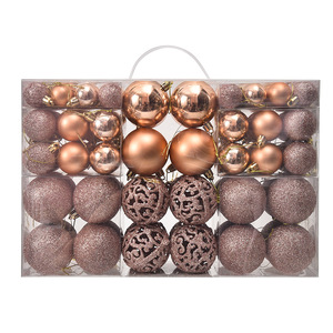 Adornos Navideños, Bolas de Navidad Vintage, Juego de 100 Bolas de Navidad con Purpurina de Diferentes Tamaños - Product Image 6