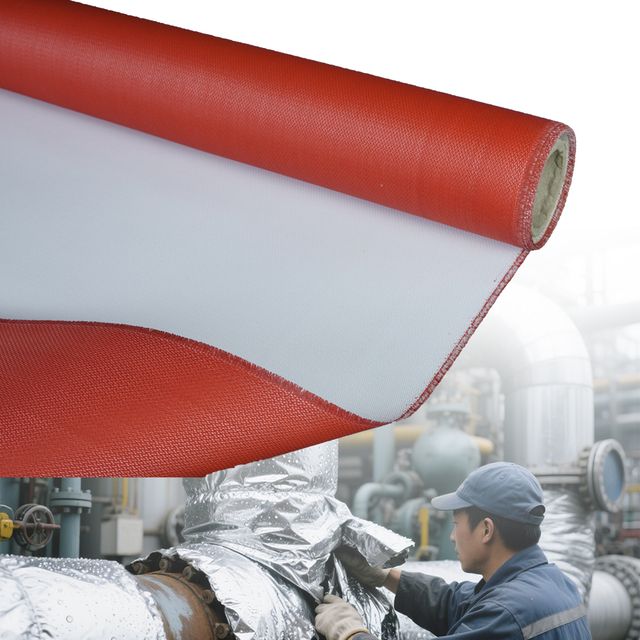 E-Glass Heat Resistance PU Coated Fireproof Fiberglass Fabric Thermal Insulation for Industrial Curtains