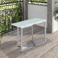 Table à manger pliante en bois moderne, design gain de place pour les petits appartements, solution de pliage et de rangement facile, 4 places