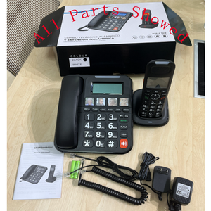 Teléfono Fijo Inalámbrico Digital Dect 6.0 para Uso Doméstico y Comercial, Altavoz de Escritorio, Función de Retención/Transferencia, Intercomunicador, Llamadas en Varios Idiomas - Product Image 4