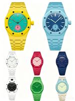 Nouvelle montre à quartz tendance pour homme, boîtier octogonal couleur bonbon, collection centenaire thème chêne, avec coffret cadeau