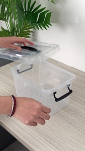 Big Capacity clear Transparent Plastic <b>Storage</b> Bins Airtight Keep Container Box Waterproof - Product Image 3