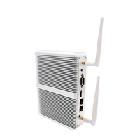 PC Mini Industri Tanpa Kipas In-tel I7 N150 AI Edge Computer 2*LAN 2*RS232 COM Paduan Aluminium Beroperasi 24 Jam