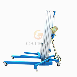 CE ISO Mini Portable Manuel Électrique Mobile 3-7.9m 340kg Charge <span class=keywords><strong>Manivelle</strong></span> Ascenseur avec Prix D'usine - Product Image 2