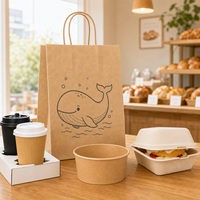 Vente directe du fabricant, sac en papier kraft personnalisé avec impression sur 4 côtés, avec votre logo, design personnalisé, sac d'emballage pour la vente au détail