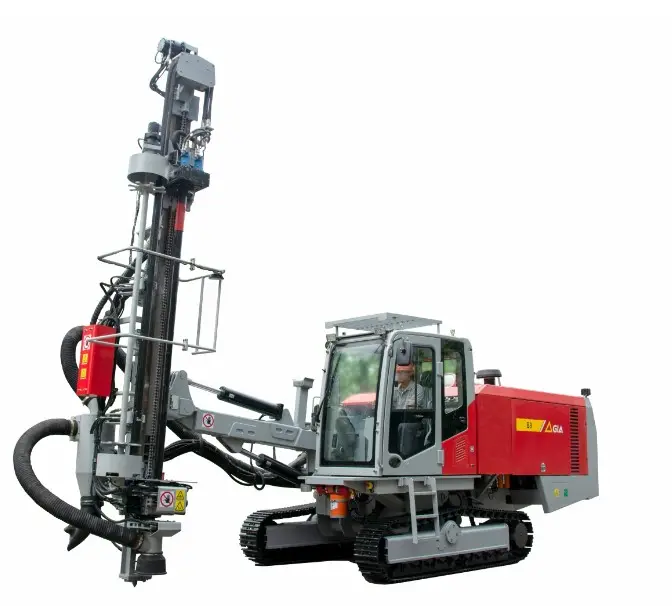 Full Hydraulic System Combined Air Compressor Dust Collector Integrated Limestone Mines Drilling Rig