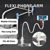 Long bras flexible réglable pour téléphones portables et tablettes support générique de bureau paresseux