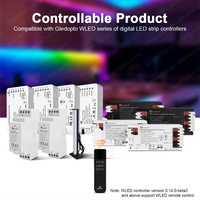 Remote Control WIFI GLEDOPTO Terbaru 10A 800IC WLED Pengontrol Lampu Digital untuk Lampu LED