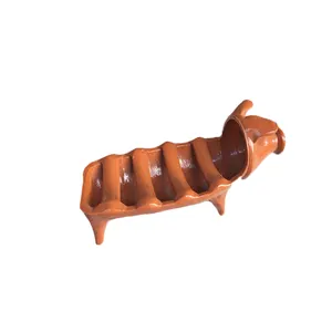 Оптовая продажа, керамический винтажный держатель для Тако в мексиканском стиле в форме свиньи