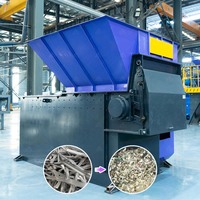 Déchiqueteur à un seul arbre pour blocs de plastique usagé, plastique dur, déchets solides, ferraille d'aluminium et plastique