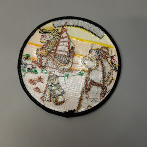 무료 디자인 맞춤 자수 패치 도매 고품질 셔닐 아이언온 맞춤 3D 퍼프 자수 패치 - Product Image 3