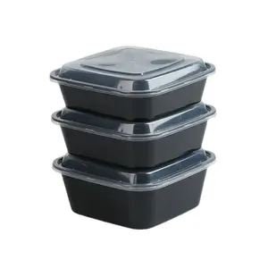Wholesale Plastic Rectangle Disposable Food container PP Lunch Box Manufacturer