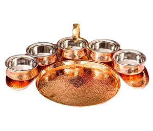 Pure Copper Dinner Set For Sale At Discount Price Copper Utensils Manufacturers In India