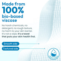 Lingettes nettoyantes biodégradables en fibres de viscose, extra-larges, pour le visage, avec fermeture magnétique, en boîte, très populaires