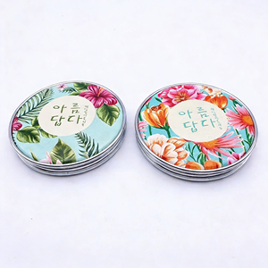 Custom Logo Korean Folding Magnifying Compact PU Leather <strong>Mirror</strong> Frame Aluminium <strong>Square</strong> Portable Mini Small Pocket Makeup <strong>Mirror</strong> - Product Image 4