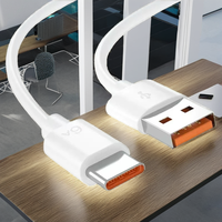Câble USB Type-C tressé à charge rapide TPE 6A 66W Max Power 2026 pour Huawei, Honor, appareils photo, scanners de codes-barres, écouteurs