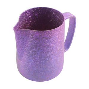 Jarra de Titanio Puro para Espumar Leche con Textura de Cristal, Jarra Ligera para Vaporizar Café Espresso para Barista Latte Art - Product Image 4