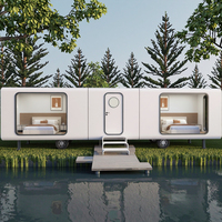 Chine moderne 10m hôtel de luxe préfabriqué minuscule Apple House luxueux modulaire Casas Space Capsule