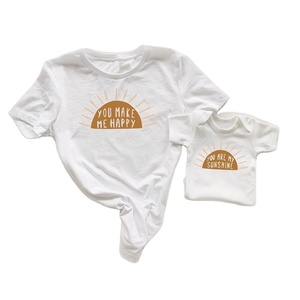 Camisetas para Mamá <span class=keywords><strong>e</strong></span> <span class=keywords><strong>Hijo</strong></span>, Camisetas para Mamá y Bebé, Conjunto de Mamá <span class=keywords><strong>e</strong></span> <span class=keywords><strong>Hijo</strong></span>, Ropa Orgánica para Mamá y <span class=keywords><strong>Hijo</strong></span>, Conjuntos Combinados de Algodón Orgánico para Familias - Product Image 1
