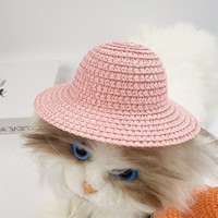 Sombrero de Papel de Lujo para Bebé con Flor y Lazo, Estilo a Rayas Ajustable para Bebés