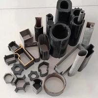 Tube en acier non rond, trépané à froid, sans soudure, section creuse trapézoïdale, octogonale, hexagonale, ovale, irrégulière SAE1020 ST52 CK45
