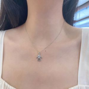 Dylam Hypoallergenic Nickel Free 925 Sterling Silver Child Children Kid Jewelry 5A CZ Cubic Zirconia <b>Angel</b> Pendant Necklace - Product Image 5