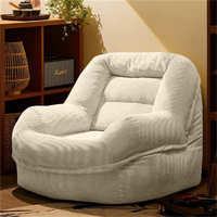 Chaise Moderne en Tissu pour Enfants avec Dossier Inclinable, Antidérapante, Confort Doux, Facile d'Entretien pour Repas et Changement de Chaussures des Tout-Petits