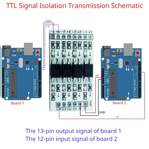 Módulo Convertidor de Nivel Lógico Digital OP71A04 3.3V 5V 12V 24V, Aislamiento Óptico, Módulo GPIO PNP/NPN a NPN, Interruptor DI-DO de 10Khz - Product Image 3