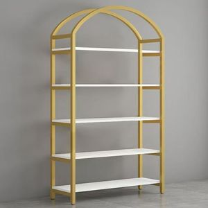 Luxury Beauty Salon Light Display Rack Wig Model Cosmetics Nail Art Skin Care Rack Cabinet Store Display Rack Storage Rack - Product Image 5
