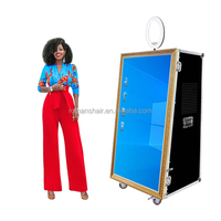 Cabina de Fotos con Espejo para Eventos o Bodas, Marco LED con Función SDK, Espejo Fotográfico con Cámara e Impresora para Fiestas