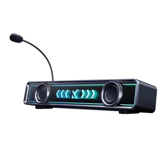 MCHOSE K20 Gaming Speaker with Microphone Dual Mode 7.1 Surround Sound RGB Desk Set Gamer Soundbar Custom for PC/PS4/Phone