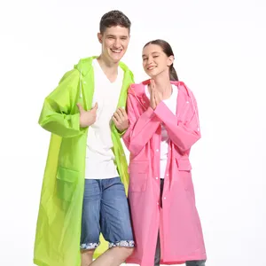 Impermeabile di alta qualità Eva impermeabile cappotto colorato pioggia per l'escursionismo