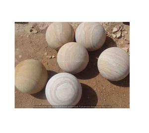 Lampadaire en pierre de grès Jodhpur moderne et élégant pour jardin, allée, cour, décoration paysagère extérieure, touche naturelle indienne - Product Image 1