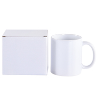 Mug à sublimation 11 oz, blanc uni, personnalisable avec logo pour impression par sublimation, vente en gros, mug en céramique blanc 11 oz pour sublimation
