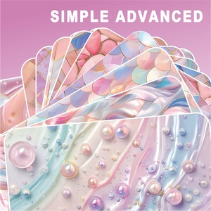 Glossy Marble <b>Pattern</b> Gift <b>Paper</b> Single Side Recyclable Flower Packaging - Product Image 1