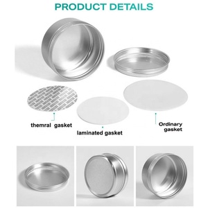 Envase Cosmético Ecológico de Aluminio, Tarro de Aluminio para Polvo Cosmético, Recargable, Contenedor Vacío para Polvo Fijador de Maquillaje - Product Image 5