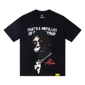 2026 estate stilista stampato Logo 100% cotone pesante t-shirt top Oversize per gli uomini t-shirt Unisex <span class=keywords><strong>inferno</strong></span> di alta qualità - Product Image 4