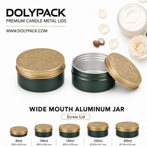 Großhandel: Weithals-Aluminiumdose mit minimalistischem Roségold-Kreis-Aufdruck und Schraubverschluss für Körpercreme, Gesichtsmaske und Körperpflegeprodukte - Product Image 1