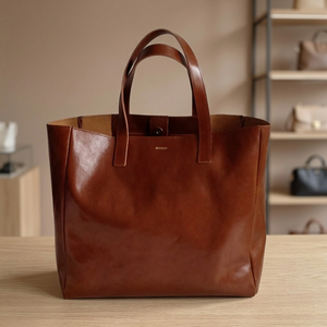 Pochette de luxe en cuir véritable pour femme avec fermeture éclair, imperméable, légère, antivol, avec bandoulière/strap bandoulière BS - Product Image 1