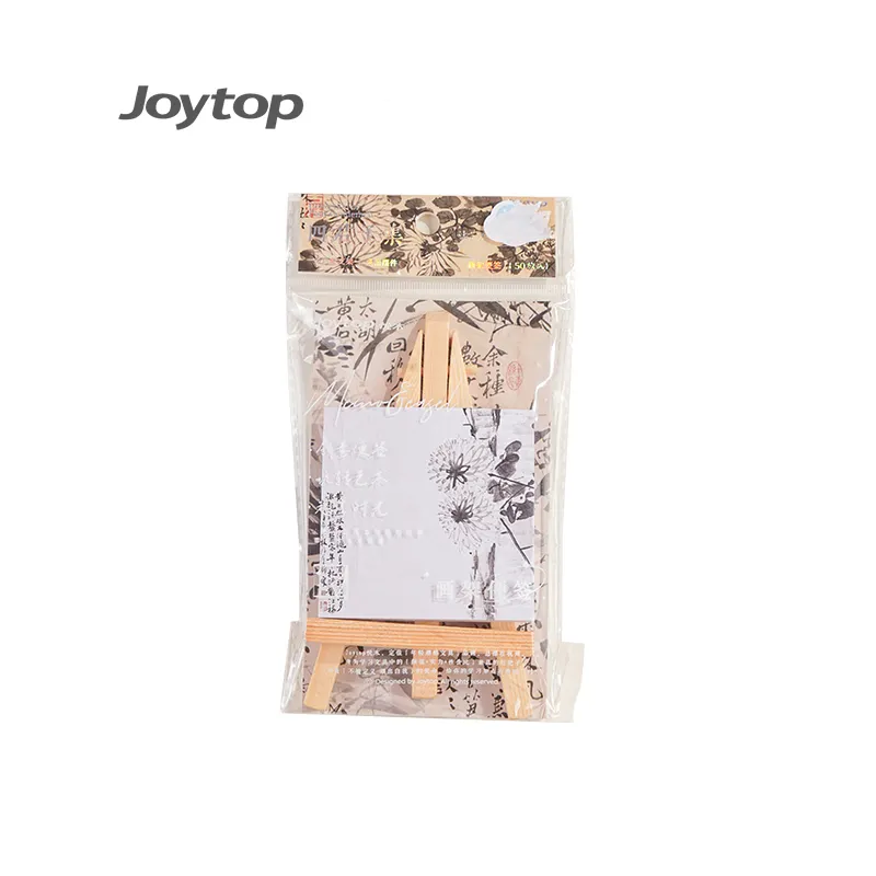 Joytop JT-101110 grosir koleksi empat lukisan Pria Cina gaya buku catatan dengan kuda-kuda