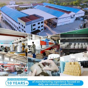 Service de vaisselle en céramique blanche nordique, design moderne, avec décorations, vente en gros, prix usine - Product Image 4